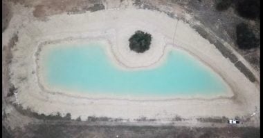 green pond aerial