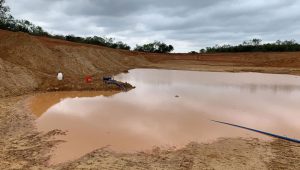 farm pond construction project