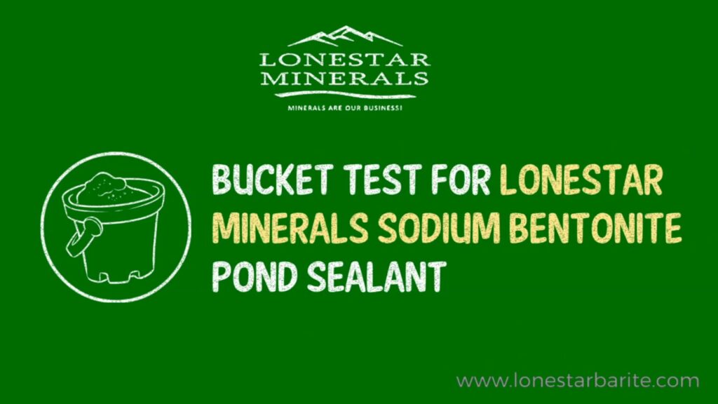 Bentonite application methods Lonestar Minerals