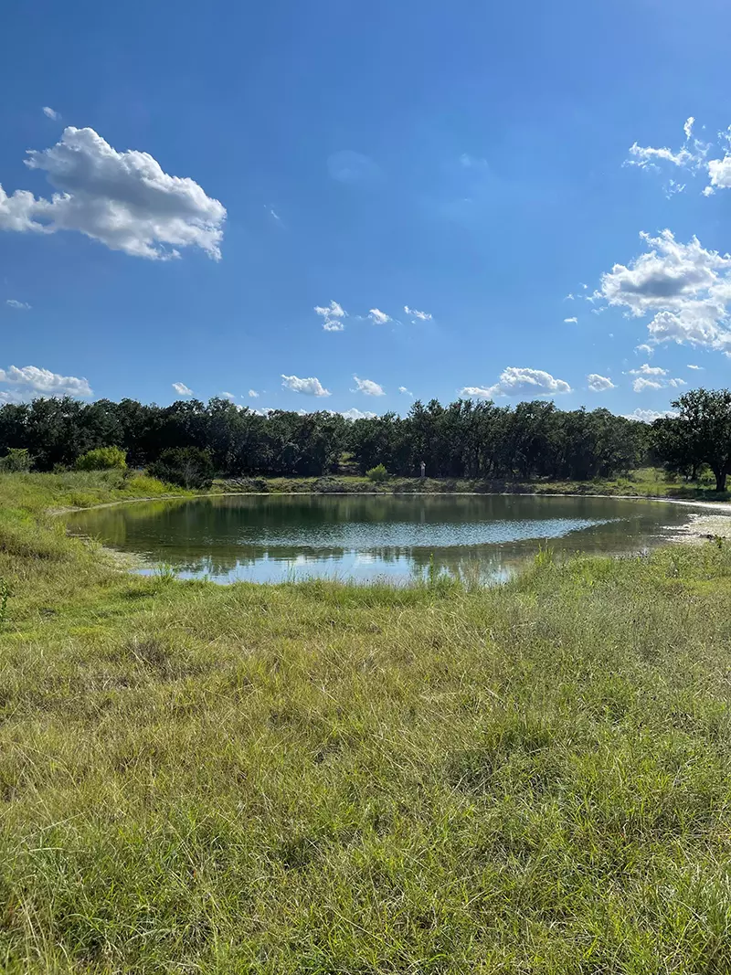 Pond in texas - bentonite pond liner