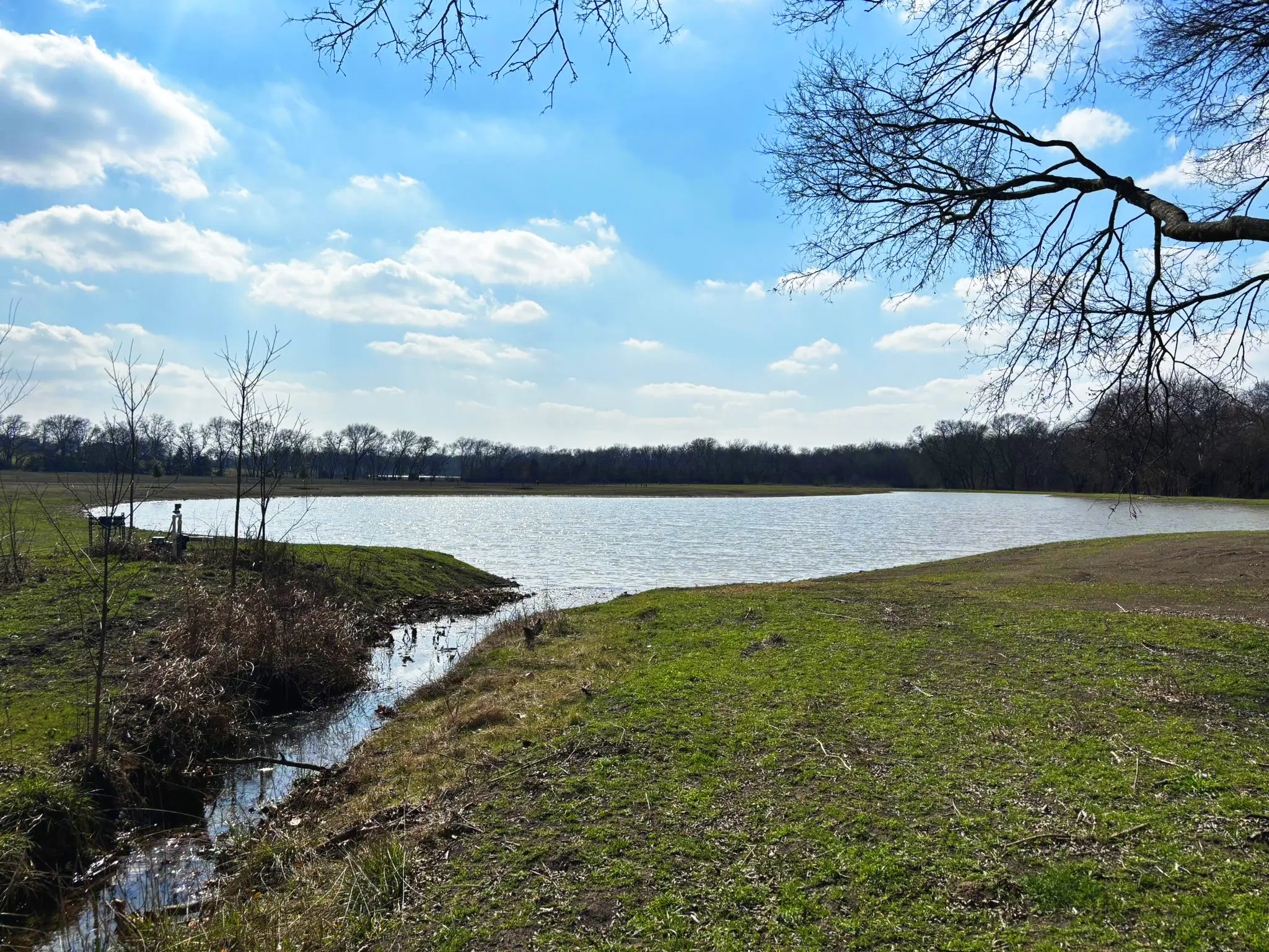repaired-farm-pond Farm Pond Lined with Lonestar Bentonite